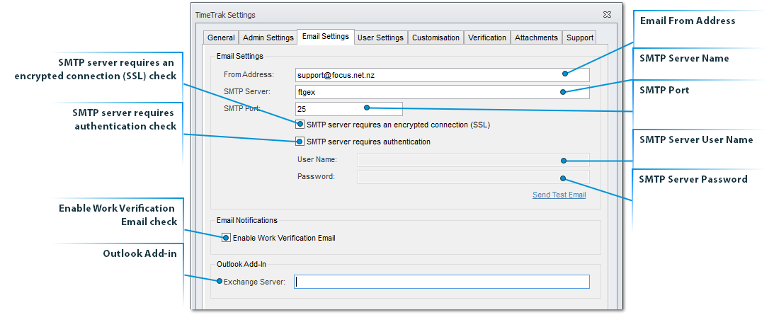 Global - Email Settings