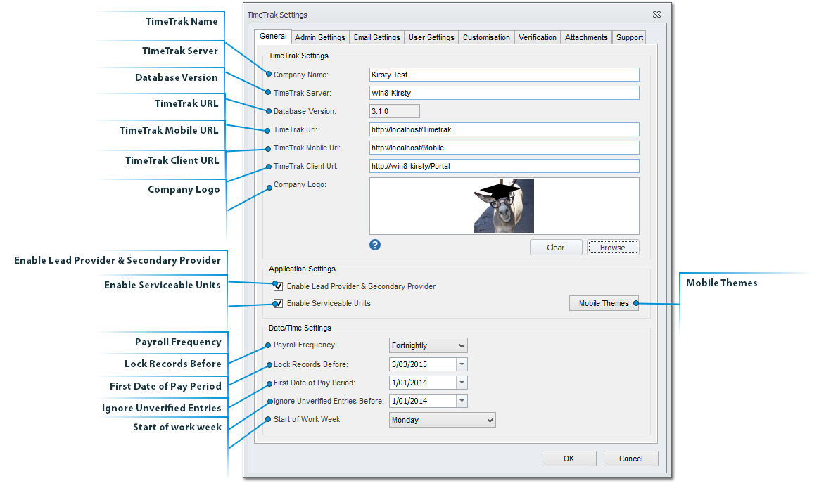 Global - General Settings