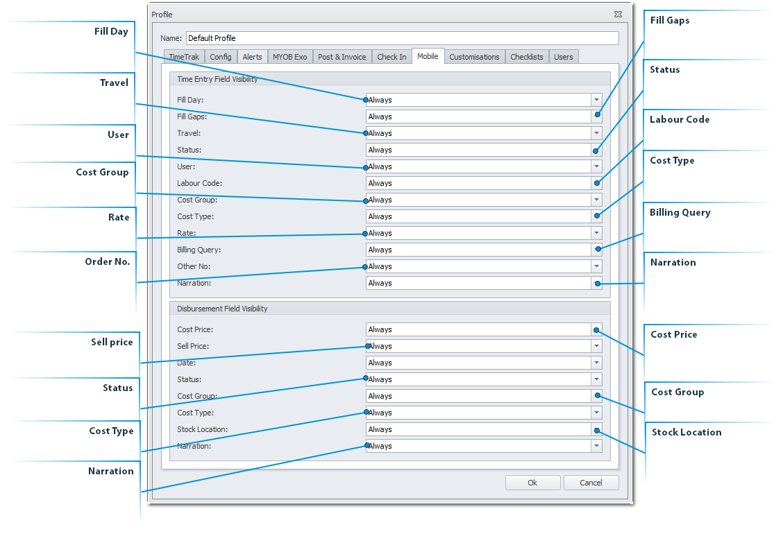 Profile - Mobile Settings