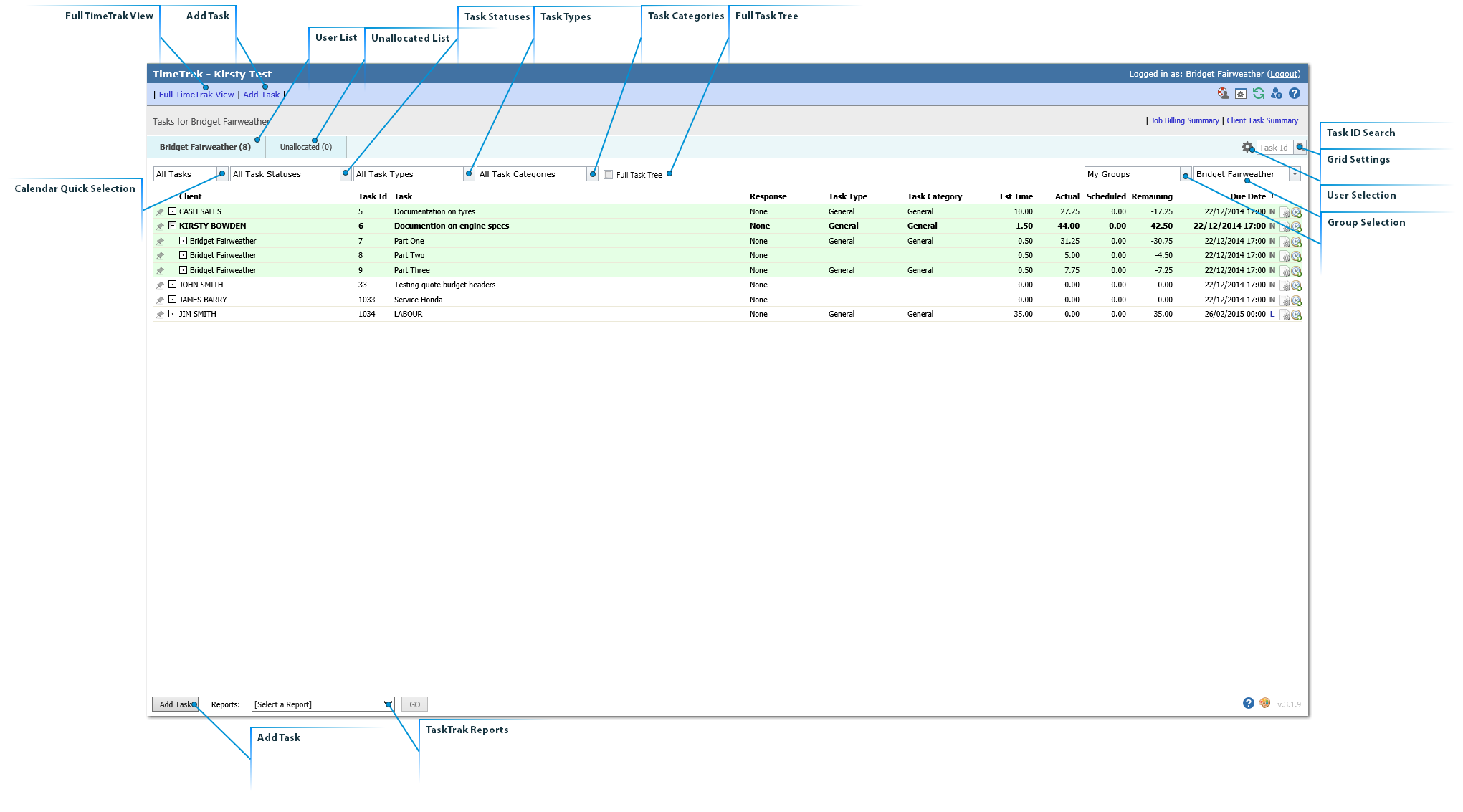 TaskTrak Full View